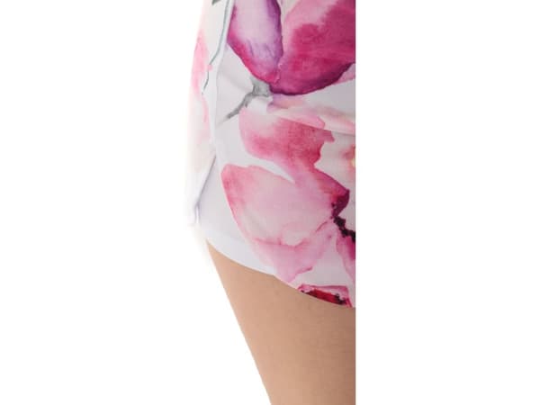 Colour Pleasure Shorts för kvinnor CP-020 156 vit och rosa r. XS-S