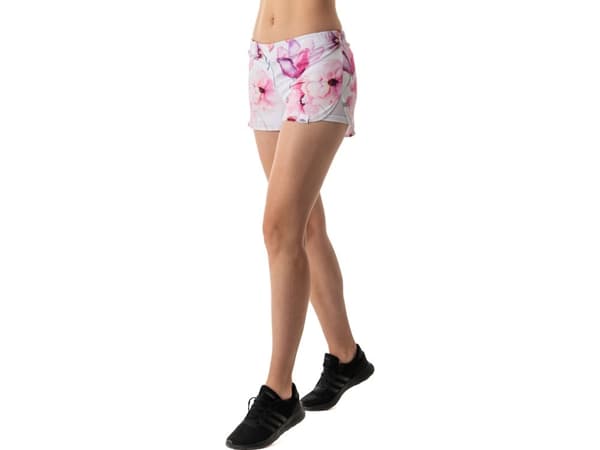 Colour Pleasure Shorts för kvinnor CP-020 156 vit och rosa r. XS-S