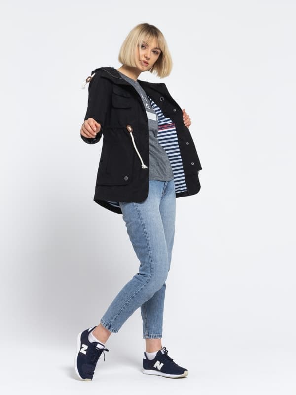 Woox Kurtka damska Drizzle Parka Ladies´ Black r. 34
