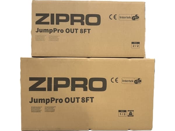 Zipro-puutarhatrampoliini Jump Pro 8FT 252cm ulkoverkolla + kenkälaukku ILMAISEKSI!