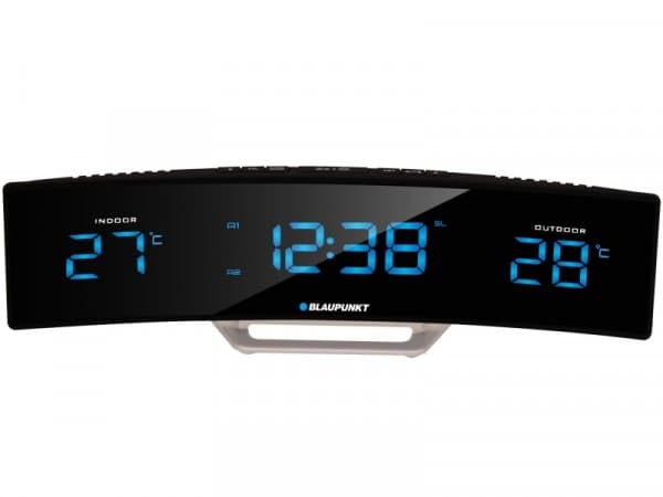Blaupunkt CR12BK, Klockradio, Digital, FM, PLL, LCD, Blå, Svart, Silver