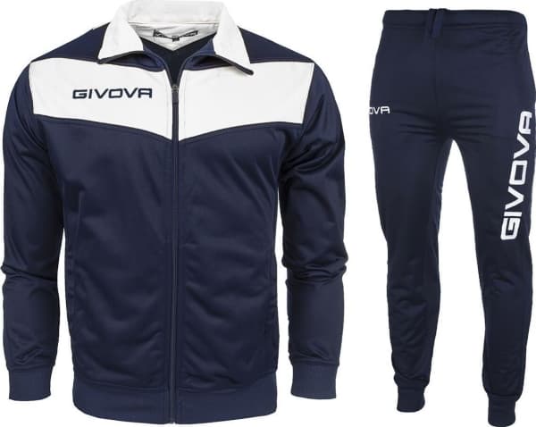 Dres Givova Tuta Visa Triacetat granat-hvit TR018 0403 (S)
