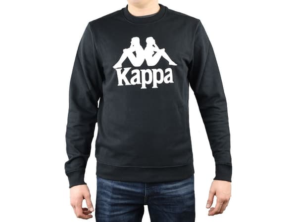 Kappa Bluza męska Sertum Rn Sweatshirt czarna r. L (703797-19-4006)