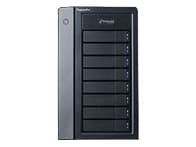 Promise PegasusPro R8 - NAS-palvelin - 8 lokeroa - 64 TB - SATA 6Gb/s - HDD 8 TB x 8 - RAID 0, 1, 5, 6, 10, 50, 60 - RAM 32 GB - Gigabit Ethernet / 1