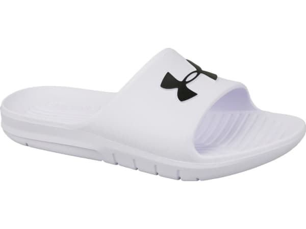Under Armour Core Pth Slides flip-flops for menn, hvit, størrelse 36 (3021286-100)