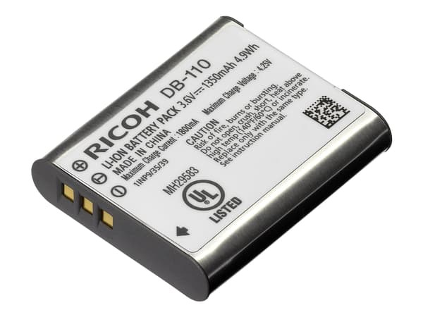 Ricoh DB 110 - Batteri - Li-Ion - 1350 mAh - 4.9 Wh - for Ricoh G900SE, GR III, GR III HDF, GR III Street Edition, GR IIIx