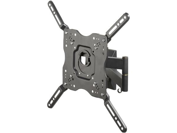 Vivanco 37980, 100 x 100 mm, 400 x 400 mm, 5 - -15°, -90 - 90°, Stål, Svart