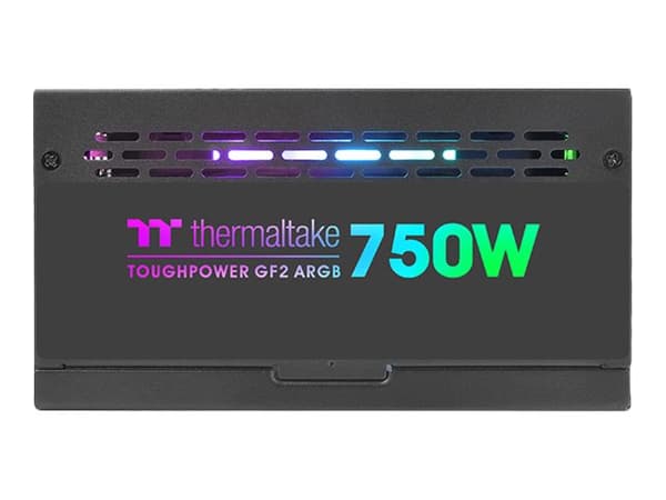Thermaltake ToughPower GF2 ARGB TTP-750AH3FSG-A - TT Premium Edition - strømforsyning (intern) - ATX12V - 80 PLUS Gold - 750 watt - aktiv PFC - svart