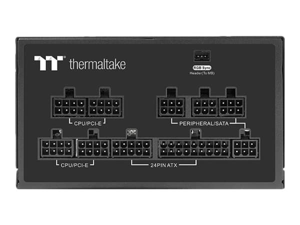 Thermaltake ToughPower GF2 ARGB TTP-750AH3FSG-A - TT Premium Edition - strømforsyning (intern) - ATX12V - 80 PLUS Gold - 750 watt - aktiv PFC - svart