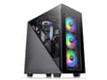 Miniatyrbild 2 av 5: Thermaltake Divider 300 TG - Tempered Glass Edition - tower - ATX - genomskinlig sidopanel (härdat glas) - ingen strömförsörjning (PS/2) - svart - US