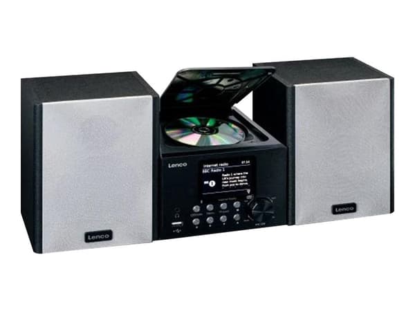 Lenco MC-250 - Mikrosystem - 2 x 12 Watt - sort