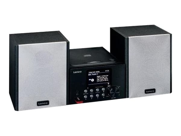 Lenco MC-250 - Mikrosystem - 2 x 12 Watt - sort Sort