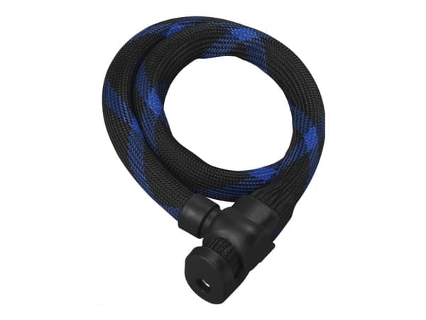 ABUS Steel-O-Flex, Vaijerilukko, Musta, Synteettinen, Terästä, Kuitu, Avain