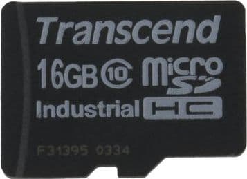 Transcend Industrial Temp SD100I - Flashminnekort - 16 GB - Class 10 - microSD