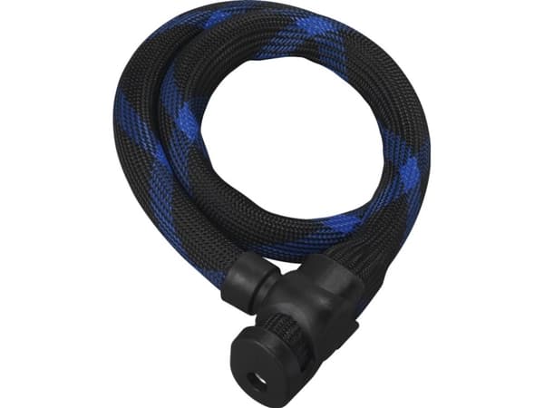 ABUS Steel-O-Flex, Vaijerilukko, Musta, Synteettinen, Terästä, Kuitu, Avain