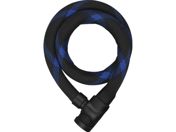 ABUS Steel-O-Flex, Vaijerilukko, Musta, Synteettinen, Terästä, Kuitu, Avain