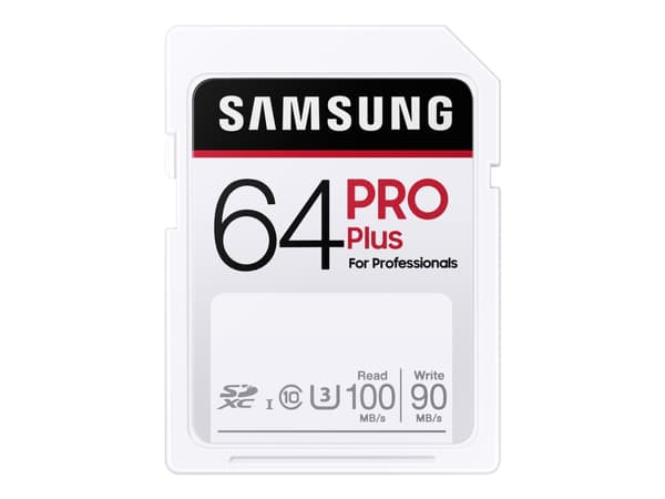 Samsung PRO Plus MB-SD64H - Flashminnekort - 64 GB - UHS-I U3 / Class10 - SDXC UHS-I