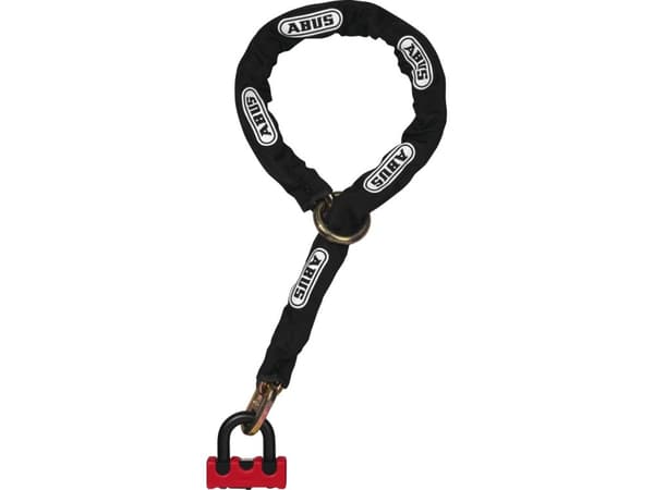 ABUS 59715, Kjedelås, Sort, Rød, Herdet stål, Nøkkel, 41 mm, 1200 mm