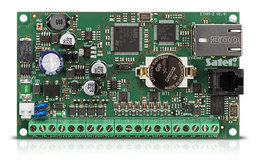 Satel ETHM-2, Gateway för smarta hem, Grön, Kabel, 12 V, 0 - 45 ° C, 120 mm