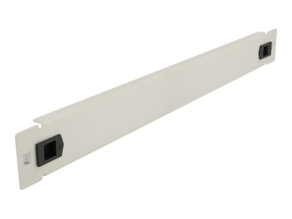Delock - Blindpanel till rack - grå - 1U - 19"