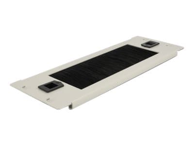 Delock - Kabelstyringslist - grå - 2U - 10"