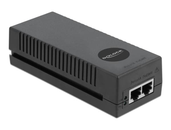 Delock 10 Gigabit PoE+ Injector - Strøminjektor - AC 100-240 V - 30 watt - svart