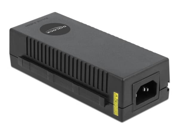 Delock 10 Gigabit PoE+ Injector - Strøminjektor - AC 100-240 V - 30 watt - svart