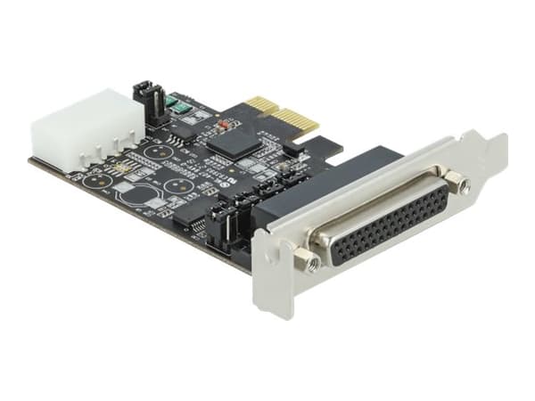 Delock - Seriell adapter - PCIe 2.0 lav profil - RS-232 x 2 - svart