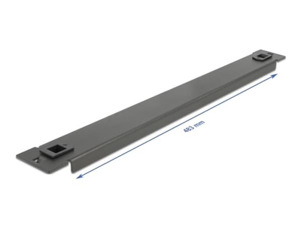 Delock Network Cabinet Blind Cover - Blindpanel till rack - svart - 1U - 19"