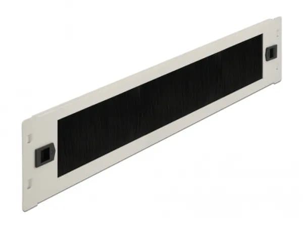 Delock - Kabelstyringslist - grå - 2U - 19"