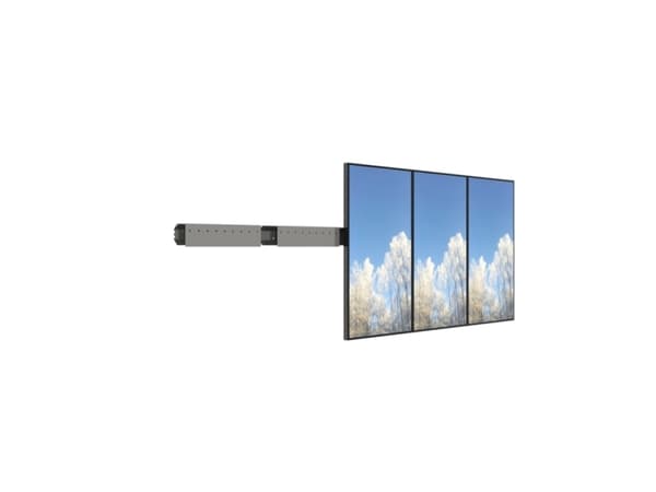 HI-ND Videorow - Monteringssats - stående - för 3x1 videovägg - grå - skärmstorlek: 43" - väggmonterbar