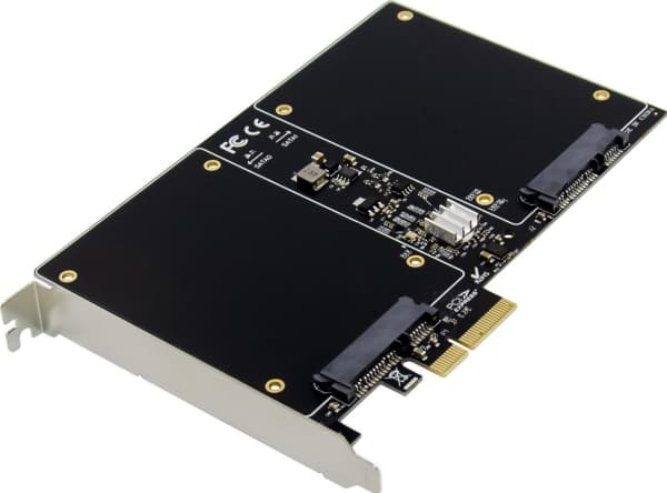 ProXtend PX-SR-10257, PlayStation Network, SATA, Full høyde/lav profil, PCIe 2.0, Sølv, Sort, PC