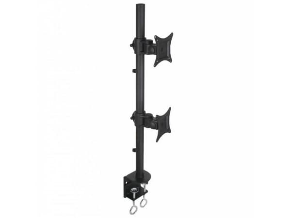 Techly ICA-LCD-350-D, 20 kg, 33 cm (13"), 68,6 cm (27"), 100 x 100 mm, Korkeudensäätö, Musta