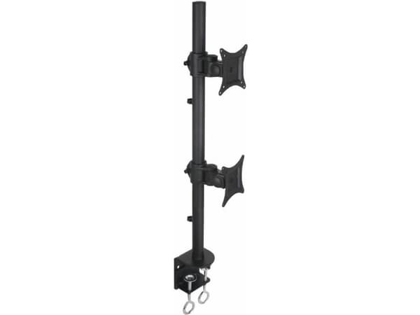 Techly ICA-LCD-350-D, 20 kg, 33 cm (13"), 68,6 cm (27"), 100 x 100 mm, Korkeudensäätö, Musta