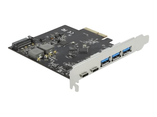 Delock - USB-adapter - PCIe 3.0 x4 - USB-C 3.2 Gen 2 x 2 + USB 3.2 Gen 2 x 3