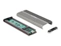 Pikkukuva 2 / 5: DeLOCK 42001, SSD-kotelo, M.2, M.2, 20 Gbit/s, USB-liitettävyys, Hopea