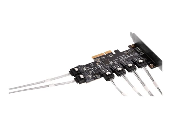 SilverStone ECS06 - Lagringskontroll - SATA 6Gb/s - lavprofil - PCIe 3.0 x2