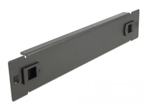 Delock Network Cabinet Blind Cover - Blindpanel till rack - svart - 1U - 10"