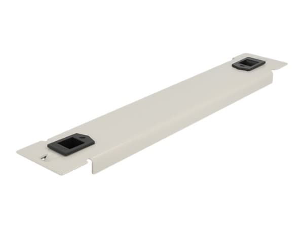Delock - Blindpanel till rack - grå - 1U