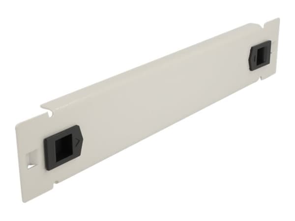 Delock - Blindpanel till rack - grå - 1U