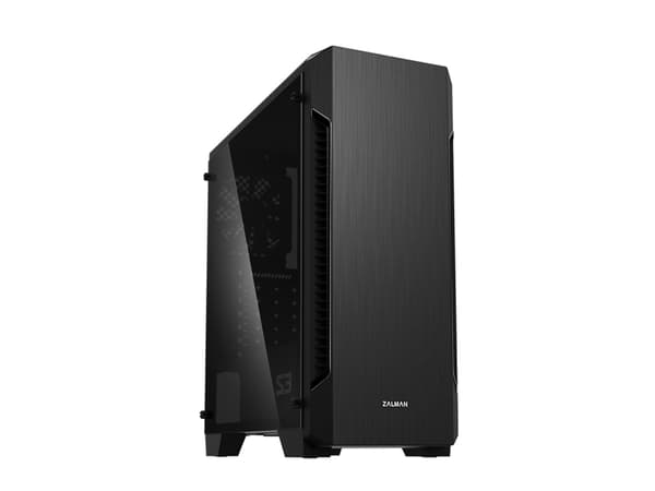 Zalman S3 TG - Tower - ATX - sidepanel med vindu (herdet glass) - ingen strømforsyning - USB/lyd