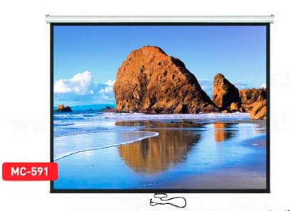 Maclean MC-591 - Projeksjonsskjerm - takmonterbar, veggmonterbar - 120" (305 cm) - 4:3 - Matte White