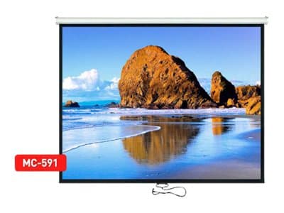 Maclean MC-591 - Projeksjonsskjerm - takmonterbar, veggmonterbar - 120" (305 cm) - 4:3 - Matte White Hvit