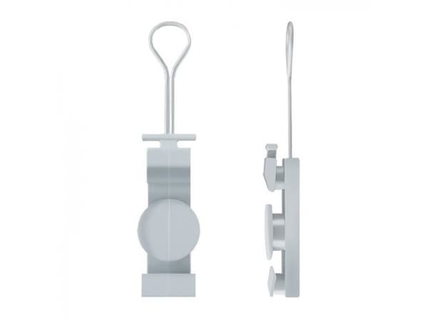 Qoltec Fixture for fiber cable - Kabelklemme - grå
