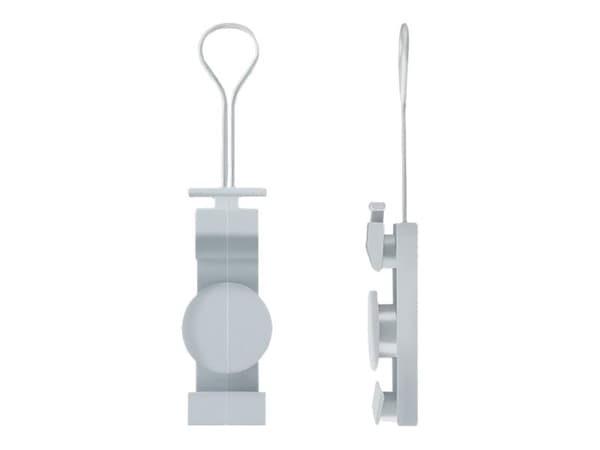 Qoltec Fixture for fiber cable - Kabelklemme - grå