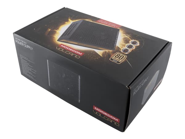 ModeCom Volcano 750 GOLD - Virtalähde (sisäinen) - ATX12V 2.31 - 80 PLUS Gold - AC 100-240 V - 750 Watt - aktiivinen PFC - musta musta
