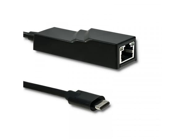 Qoltec - Nettverksadapter - USB-C 3.1 - Gigabit Ethernet x 1 - svart