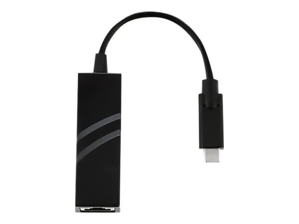 Qoltec - Nettverksadapter - USB-C 3.1 - Gigabit Ethernet x 1 - svart