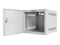 Miniatyrbilde 2 av 5: Lanberg - Rack skap - veggmonterbar - grå, RAL 7035 - 4U - 10"