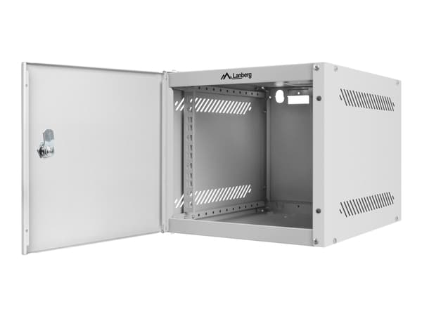 Lanberg - Rack skap - veggmonterbar - grå, RAL 7035 - 4U - 10"